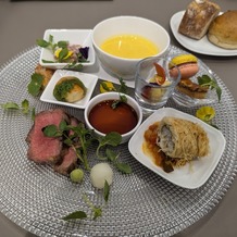 PARK SIDE HOUSE OSAKA（パークサイドハウス大阪）の画像｜試食です。
カダイフや季節のスープがとても美味しかったです。